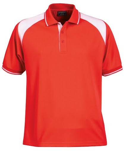 Stencil-Stencil Men's Club Cool Dry Polo-Red/White / S-Corporate Apparel Online - 6