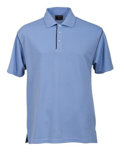 Stencil-Stencil Men's Bio-Weave Polo-Ocean blue/Navy / S-Corporate Apparel Online - 5