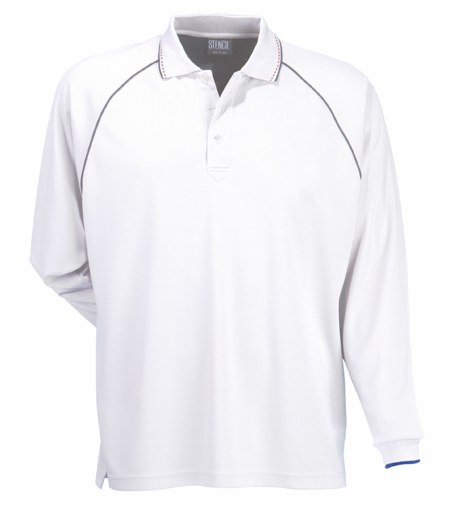Stencil Men's Cool Dry L/S Polos (1040)