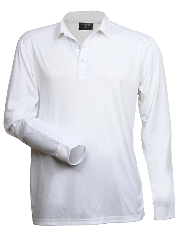 Stencil Freshen Polo L/S 1043 Mens L/S Polo (1043)