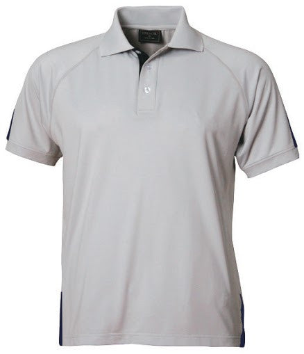 Stencil-Stencil Men's Team Polo-Silver/Navy / S-Corporate Apparel Online - 2