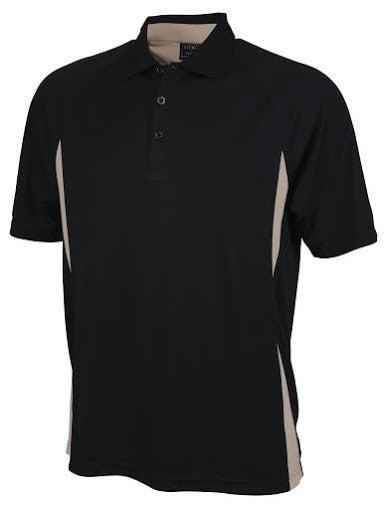 Stencil-Stencil Men's Arctic Polo-Black/Sandstone / S-Corporate Apparel Online - 6