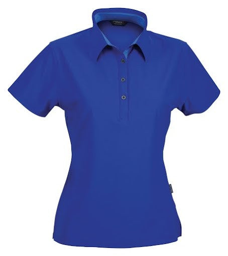 Stencil-Stencil Ladies' Argent Polo-Royal blue / 8-Corporate Apparel Online - 3