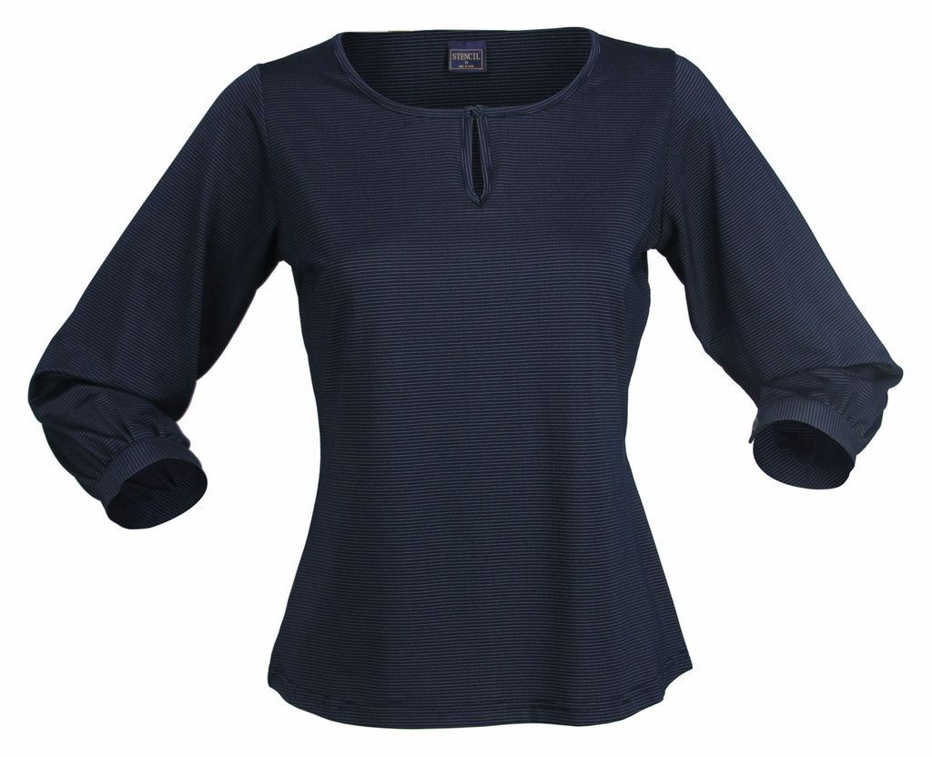 Stencil-Stencil Silvertech Ladies 3/4S Top--Uniform Wholesalers - 3