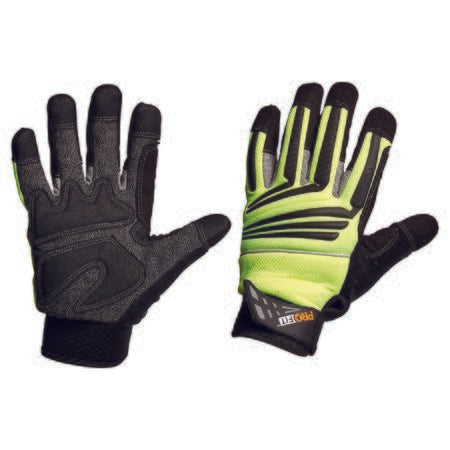 Pro Choice Hi-Vis Yellow Cut 5 Mechanic Glove Pair of 1 (PTYC)