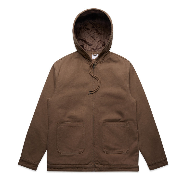 Ascolour Mens Canvas Hooded Jacket (5529)
