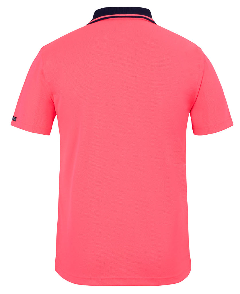 JBs Wear Adults Hi Vis  Non Cuff Traditional Polo 2nd color (6HVNC)