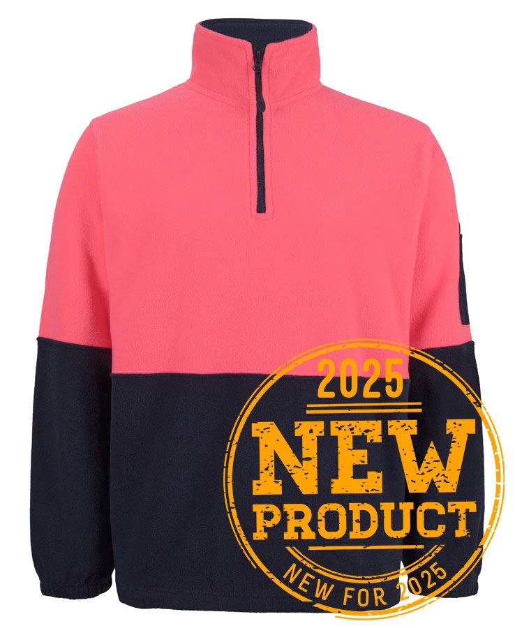 JB's Hi Vis 1/2 Zip Polar Fleece - Adults (6HVPF)