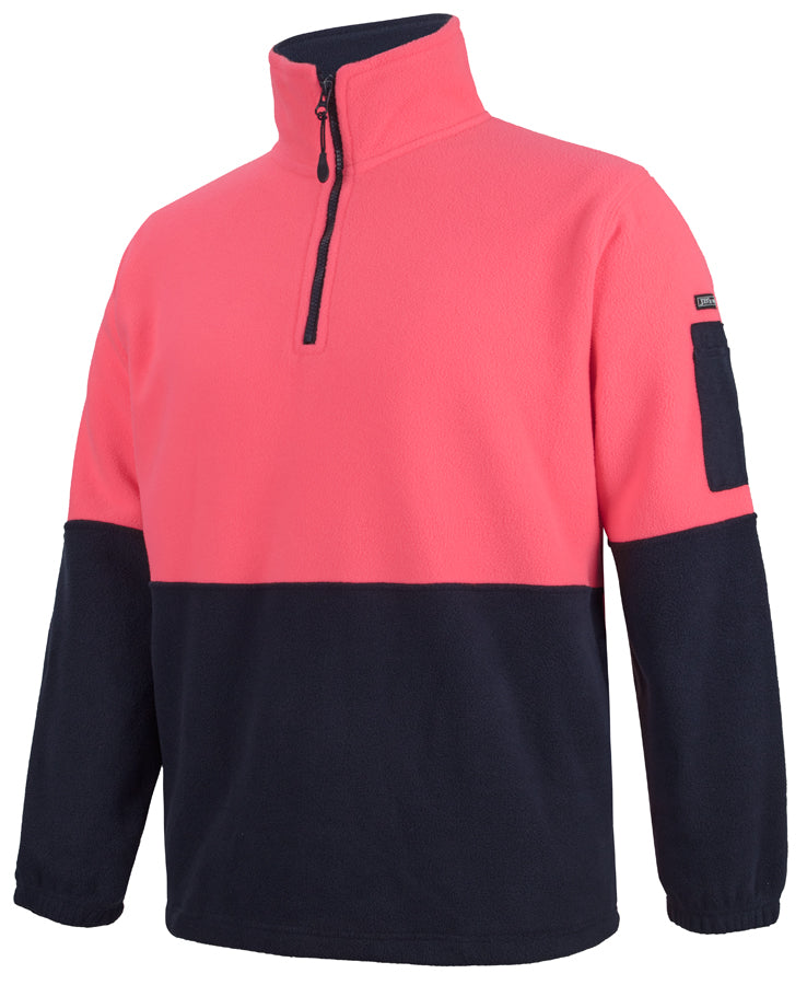 JB's Hi Vis 1/2 Zip Polar Fleece - Adults (6HVPF)