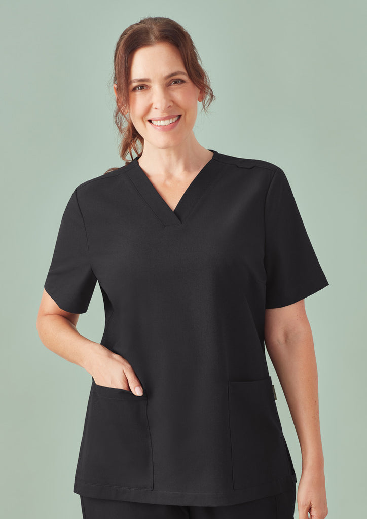 Biz Care Womens Pulse V-Neck Scrub Top (CU543LS)