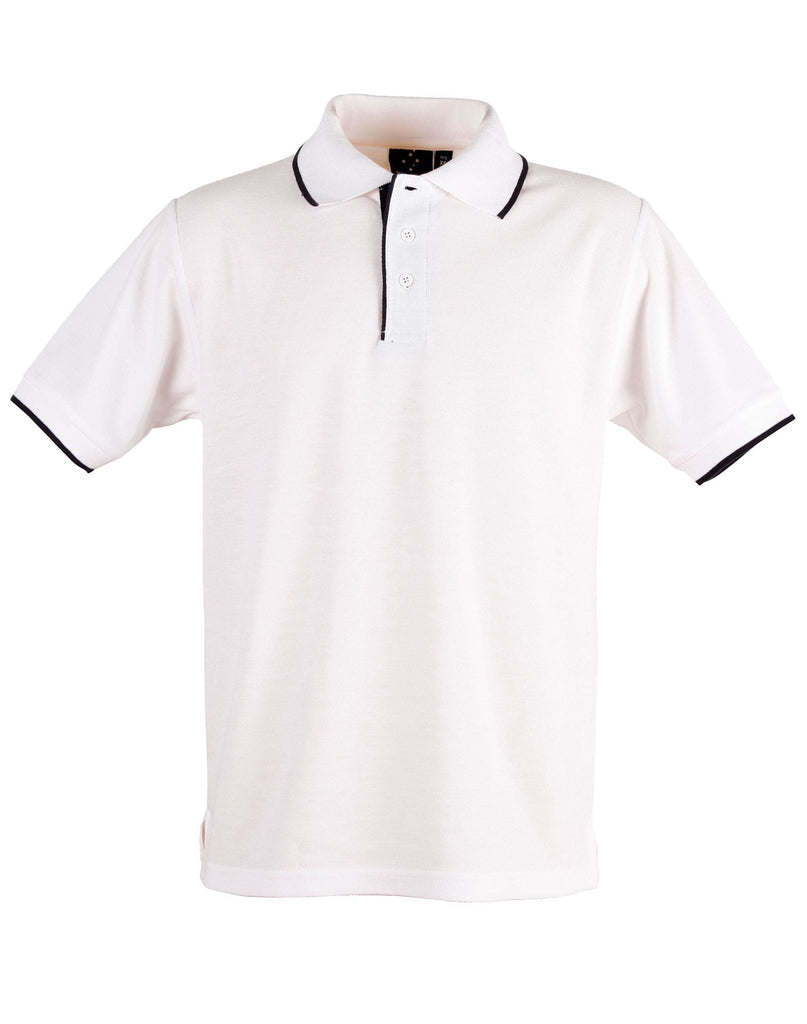 Winning Spirit Men's Contrast Pique Short Sleeve Polo 2nd (4 Colour) (PS08)