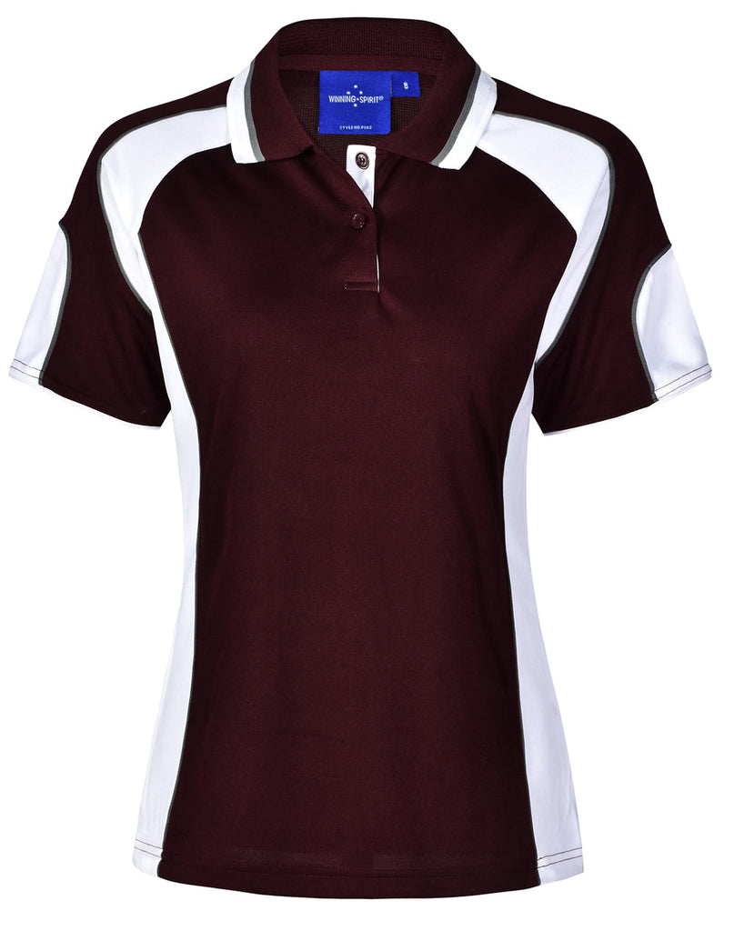 Winning Spirit Ladies' CoolDry® Contrast Polo with Sleeve Panels 2n (7 Color) (PS62)