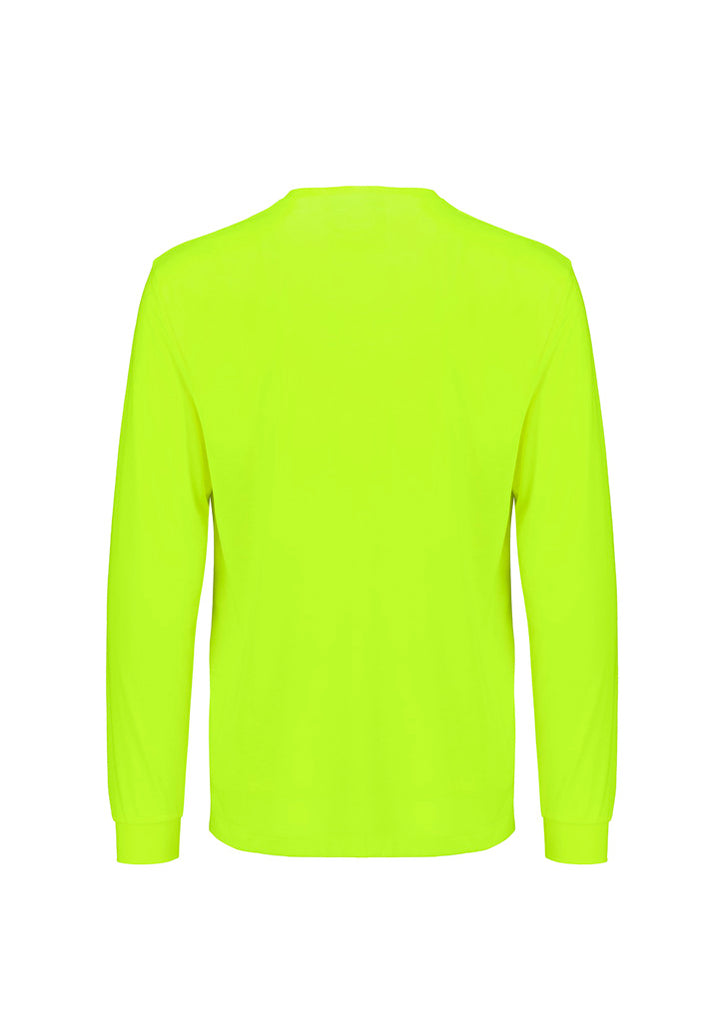 Syzmik Mens Hi Vis Long Sleeve Tee-(ZH390)