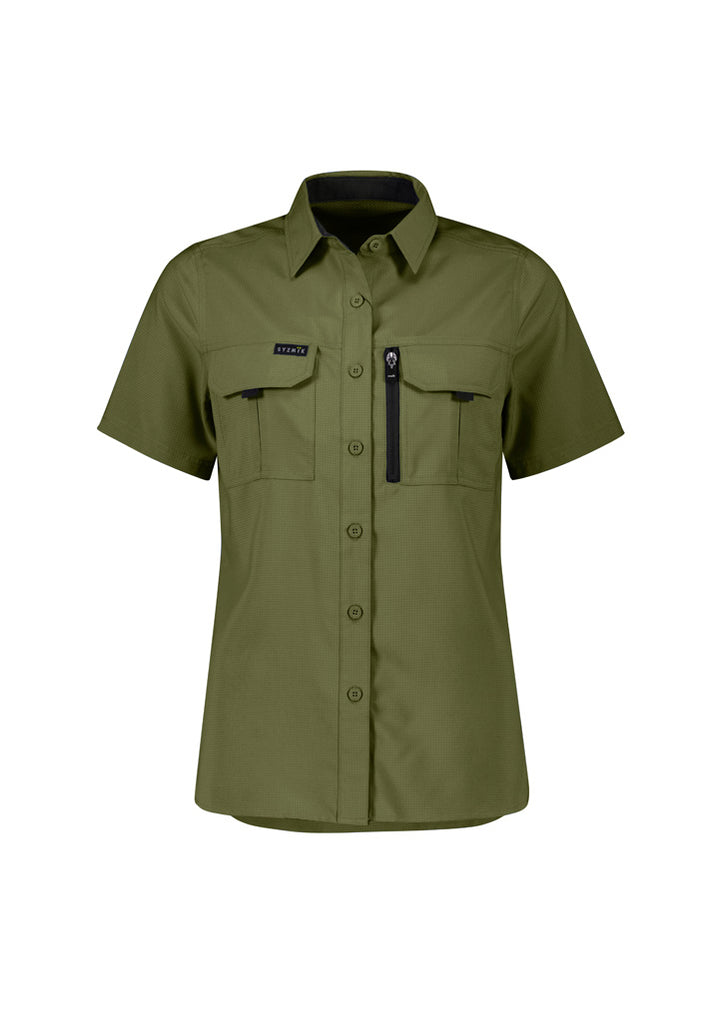 Syzmik Womens Outdoor Short Sleeve Shirt (ZW765)