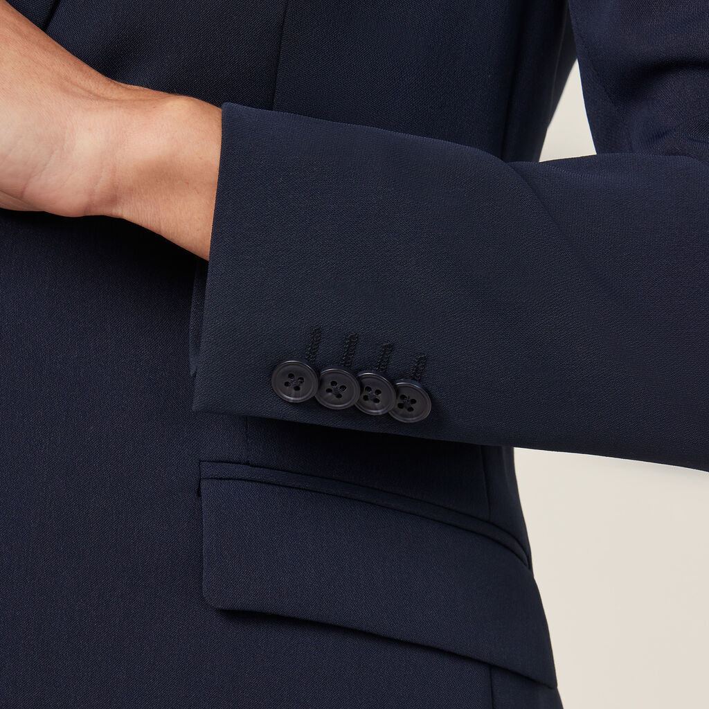 NNT Crepe Stretch Relaxed Longline Jacket (CAT1H8)