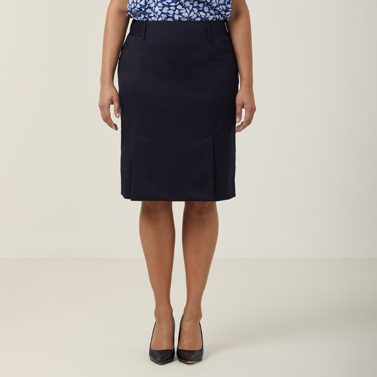 NNT P/V Stretch Twill Pleat Straight Skirt(CAT26B)