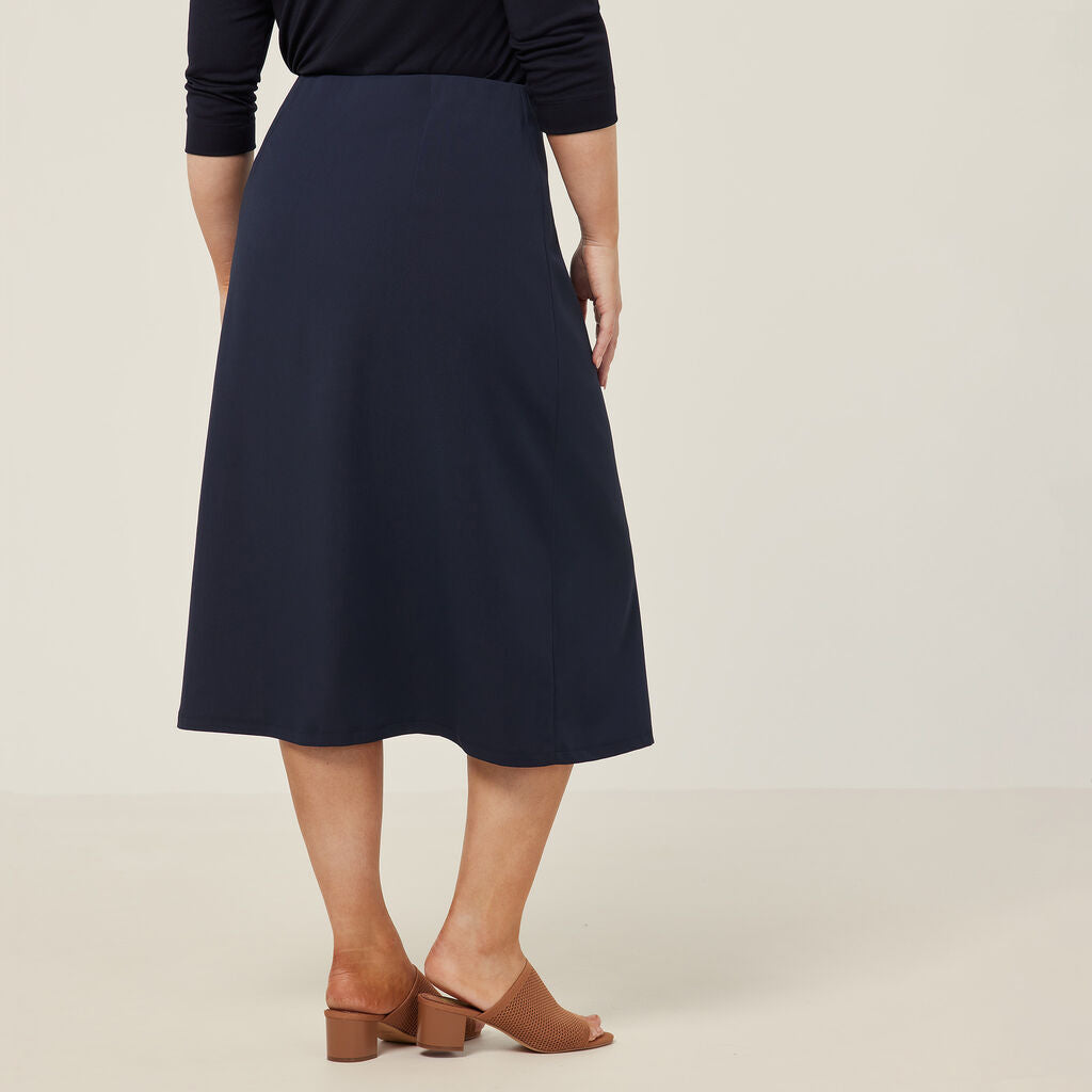 NNT Crepe Stretch Midi Length A-line Skirt (CAT2RV)