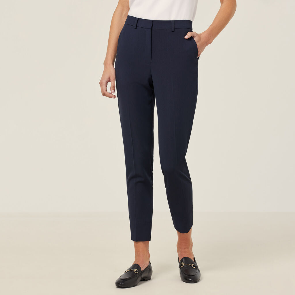 NNT Crepe Stretch High Waist,Tapered Leg Cropped Pant (CAT3YC)