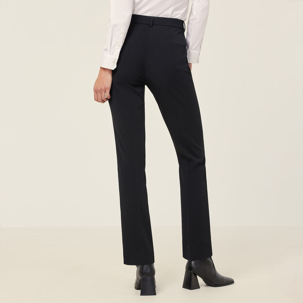 NNT Crepe Stretch High Waist, Straight Leg Pant (CAT3YD)