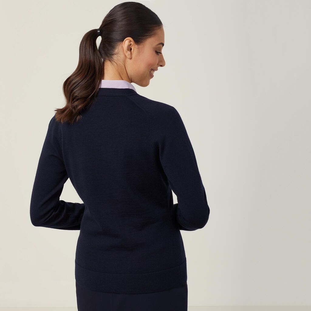NNT Uniforms Merino Wool V-neck Cardigan (CAT518)