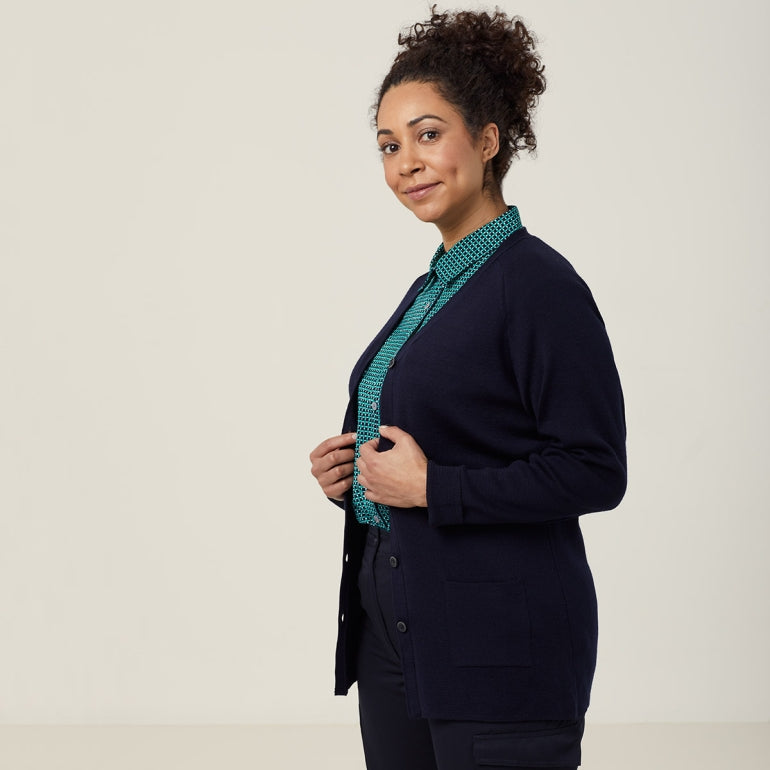 NNT Uniforms Wool Rich V-Neck Cardigan(CAT51C)