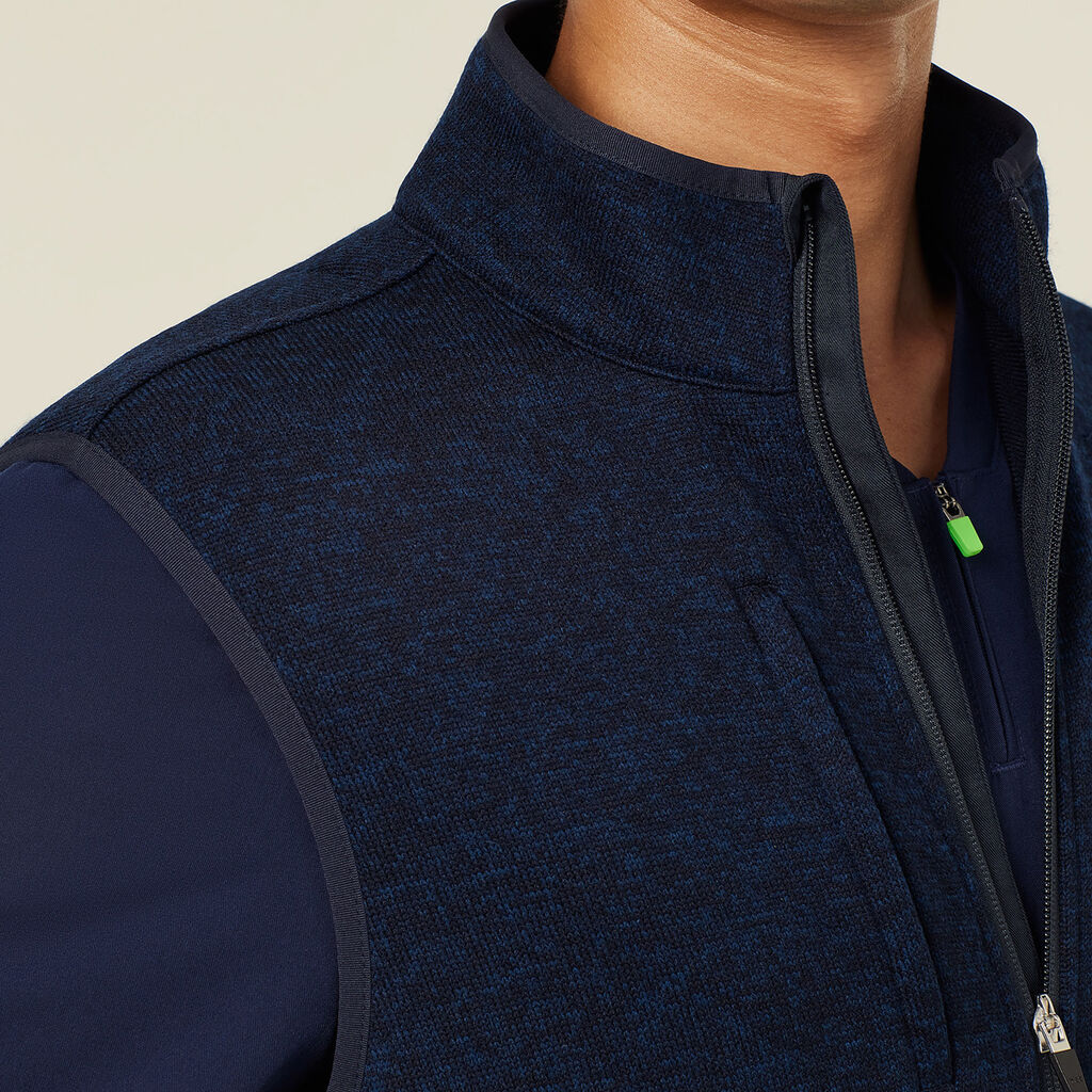 NNT Uniforms Textured Fleece Zip Front Vest M (CATF32)