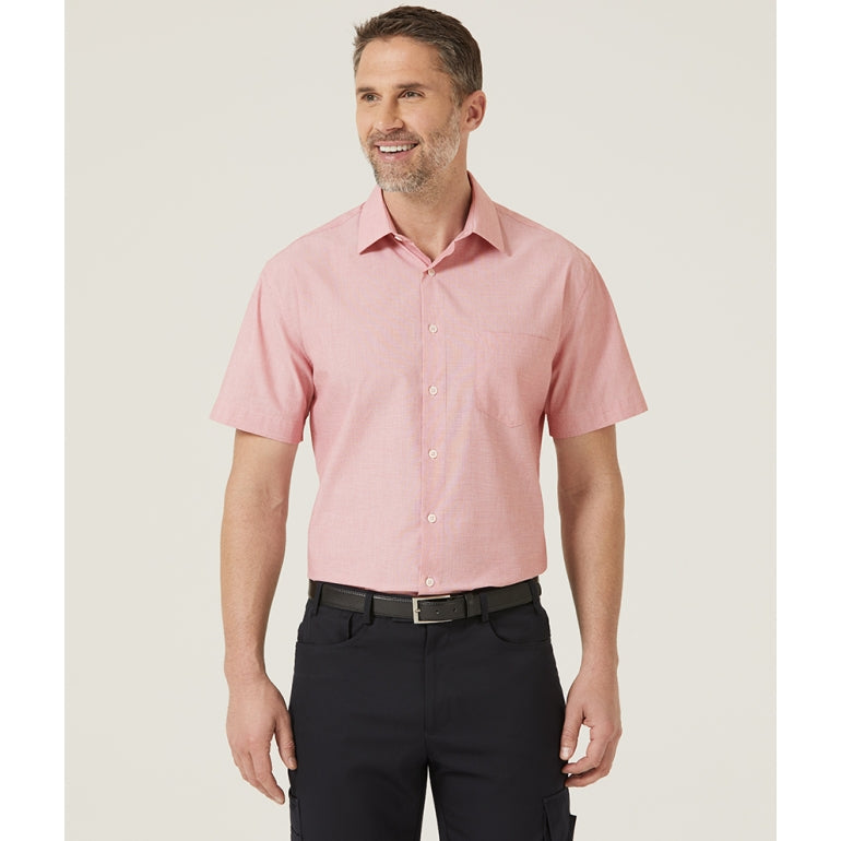NNT Textured Mens Short Sleeve Shirt (CATJB7)