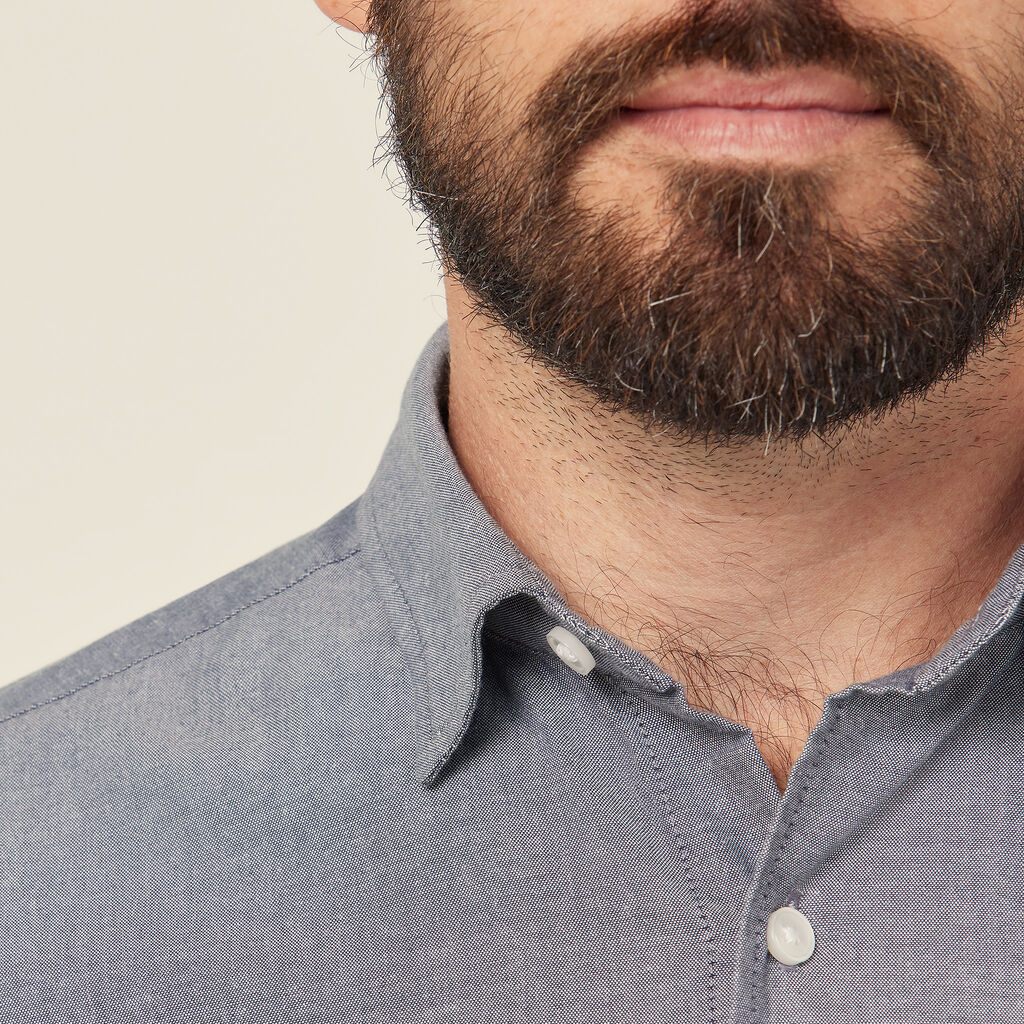 NNT Cotton Chambray Long Sleeve Shirt M (CATJJU)