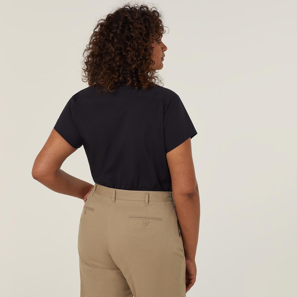 NNT Uniforms Stretch Cotton Blend Cap Sleeve Shirt(CATU2K)