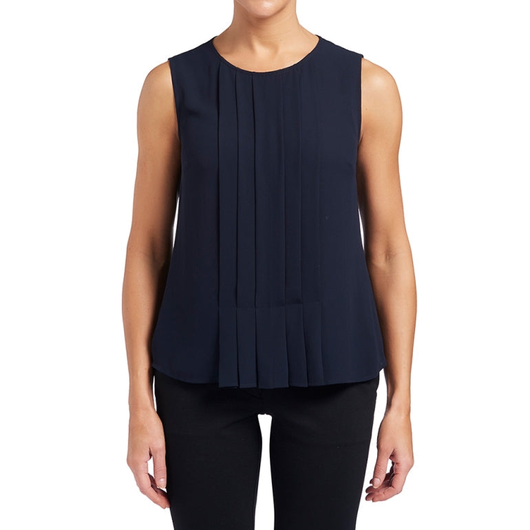 NNT Uniforms Sleeveless Blouse Soft Georgette(CATU5Q)