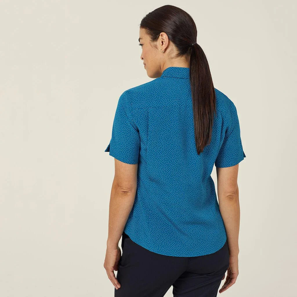 NNT Uniforms Silvi Spot Print S/S Shirt (CATU7H)