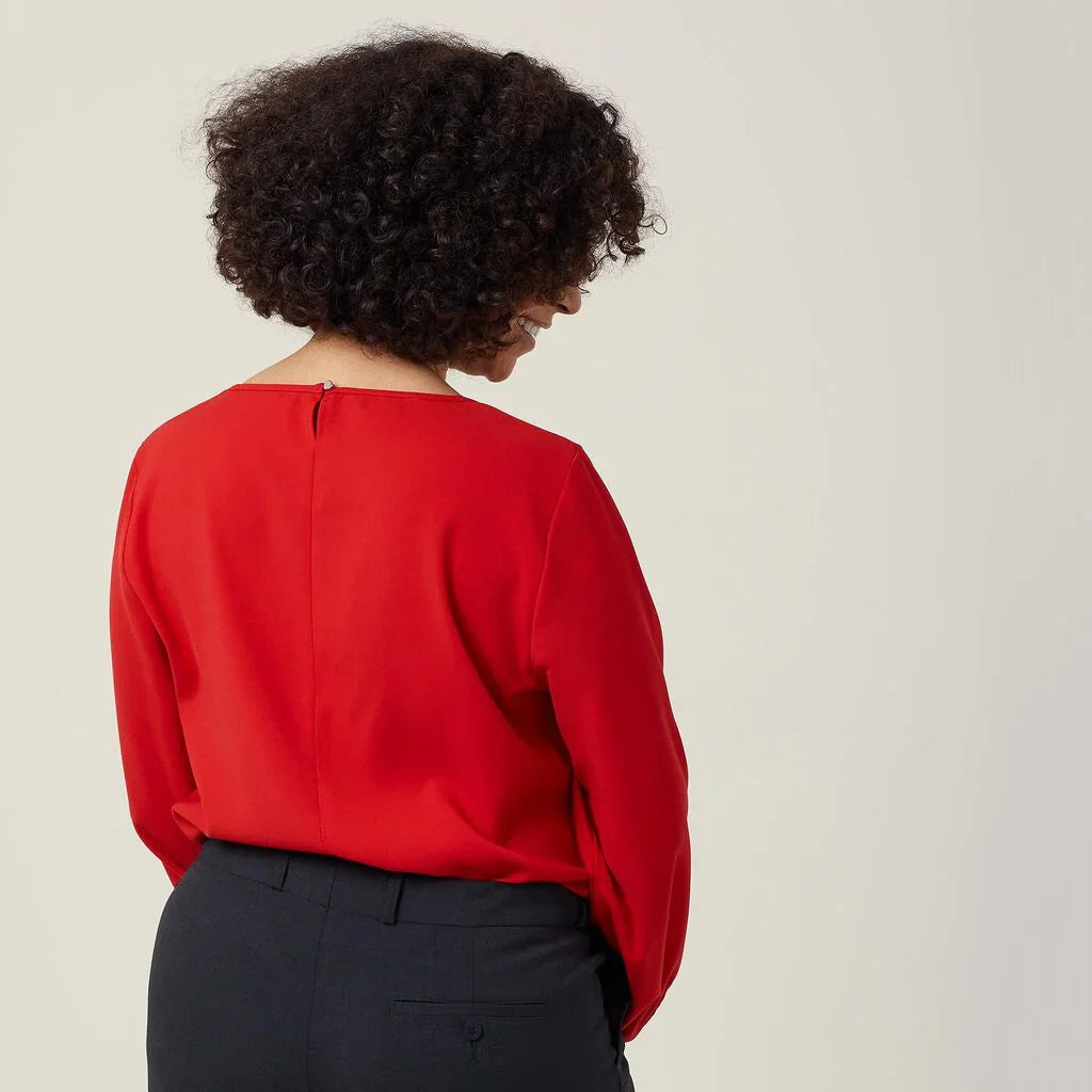 NNT Uniforms Heavy Stretch Georgette Long Sleeve Blouse (CATUCM)