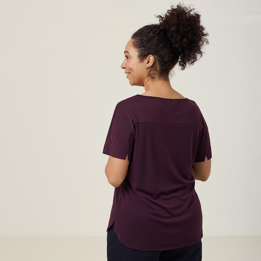 NNT Uniforms Matt Jersey Boat Neck Short Sleeve Top(CATUHN)