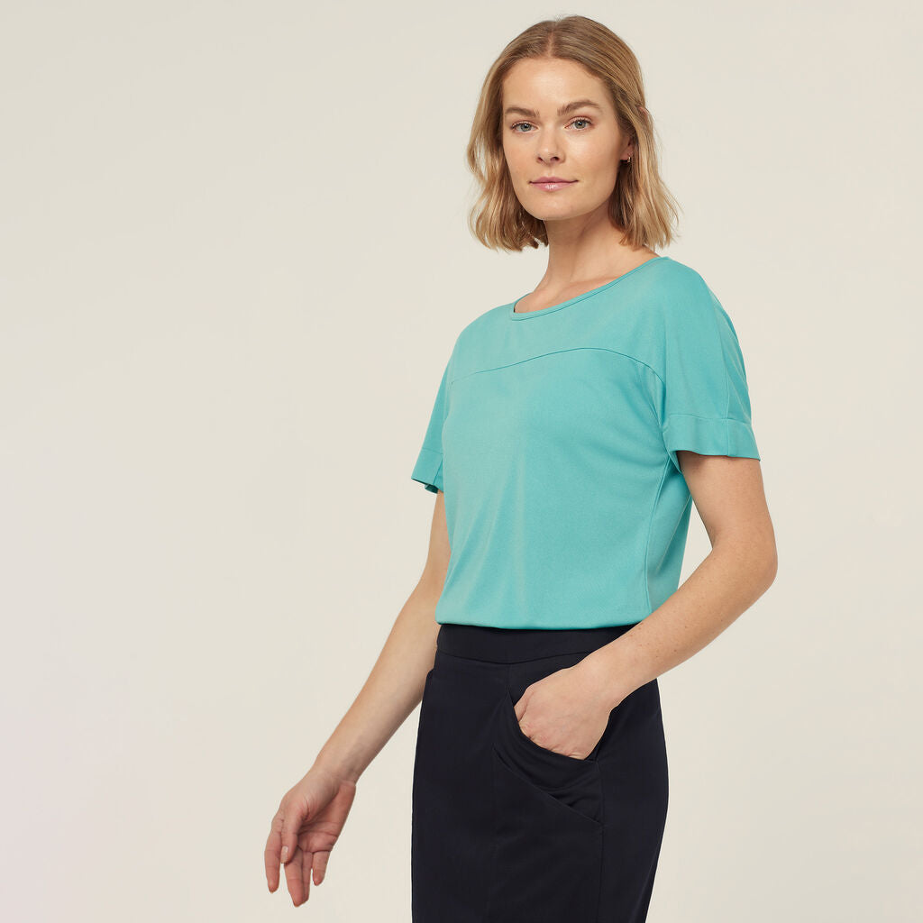 NNT Uniforms Matt Jersey Boat Neck Short Sleeve Top(CATUHN)