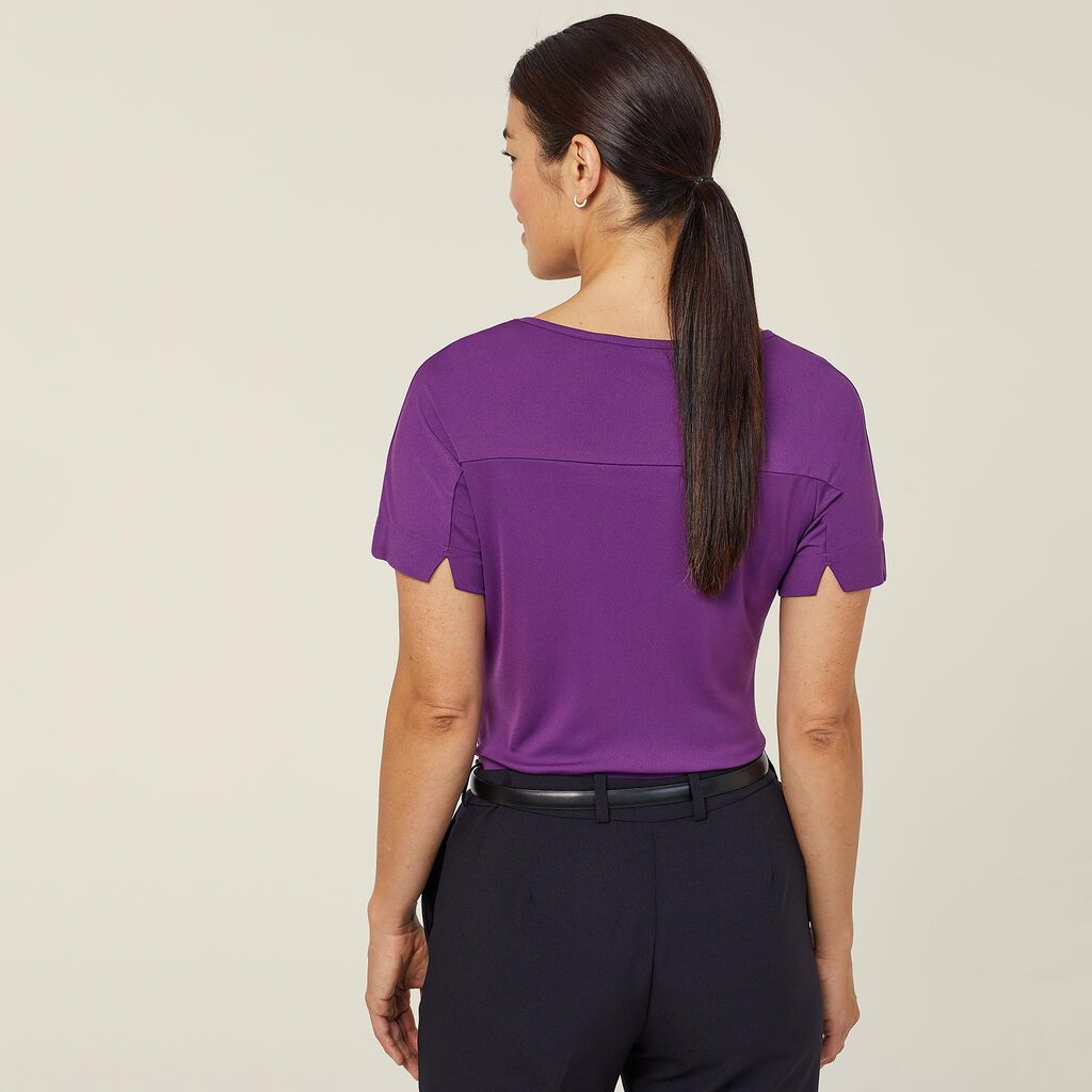 NNT Uniforms Matt Jersey Boat Neck Short Sleeve Top(CATUHN)