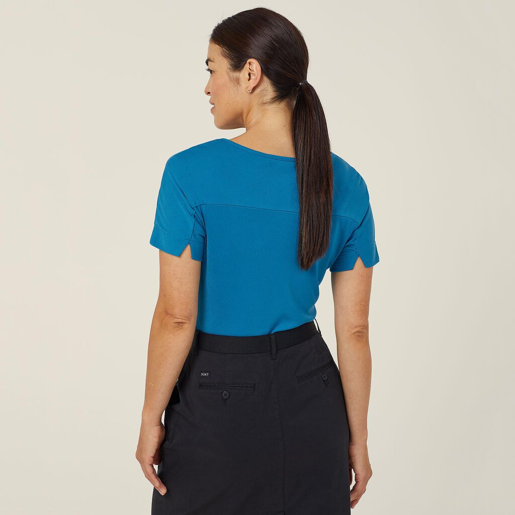 NNT Uniforms Matt Jersey Boat Neck Short Sleeve Top(CATUHN)