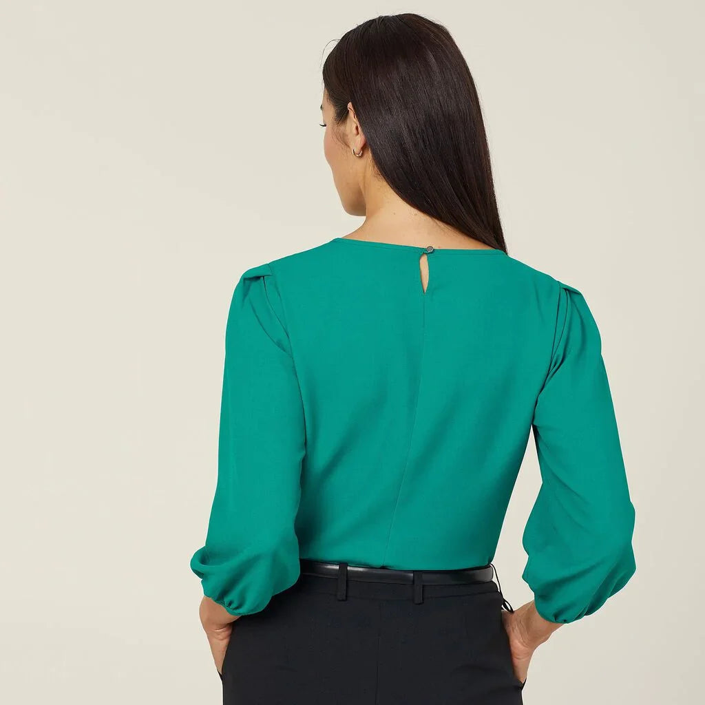 NNT Uniforms French Georgette 3/4 Sleeve Top (CATUPM)