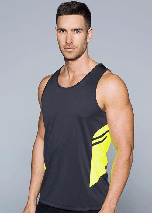 Aussie Pacific Mens Tasman Singlet (3rd 8 color)-(1111)