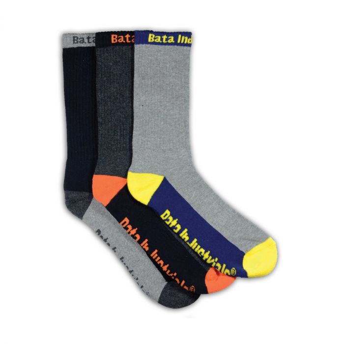 Bata Work Socks 3 Pack - Light (890-91000)