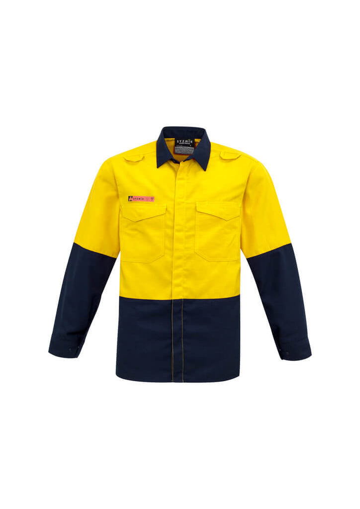 Syzmik Mens Hi Vis Spliced Shirt (ZW138)