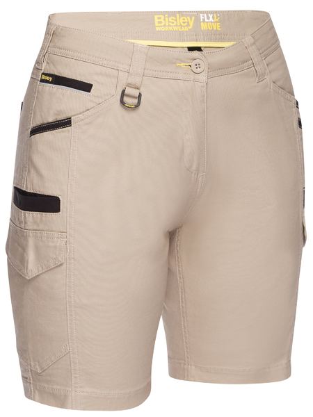 Bisley Women's Flx & Move Cargo Short (BSHL1044)