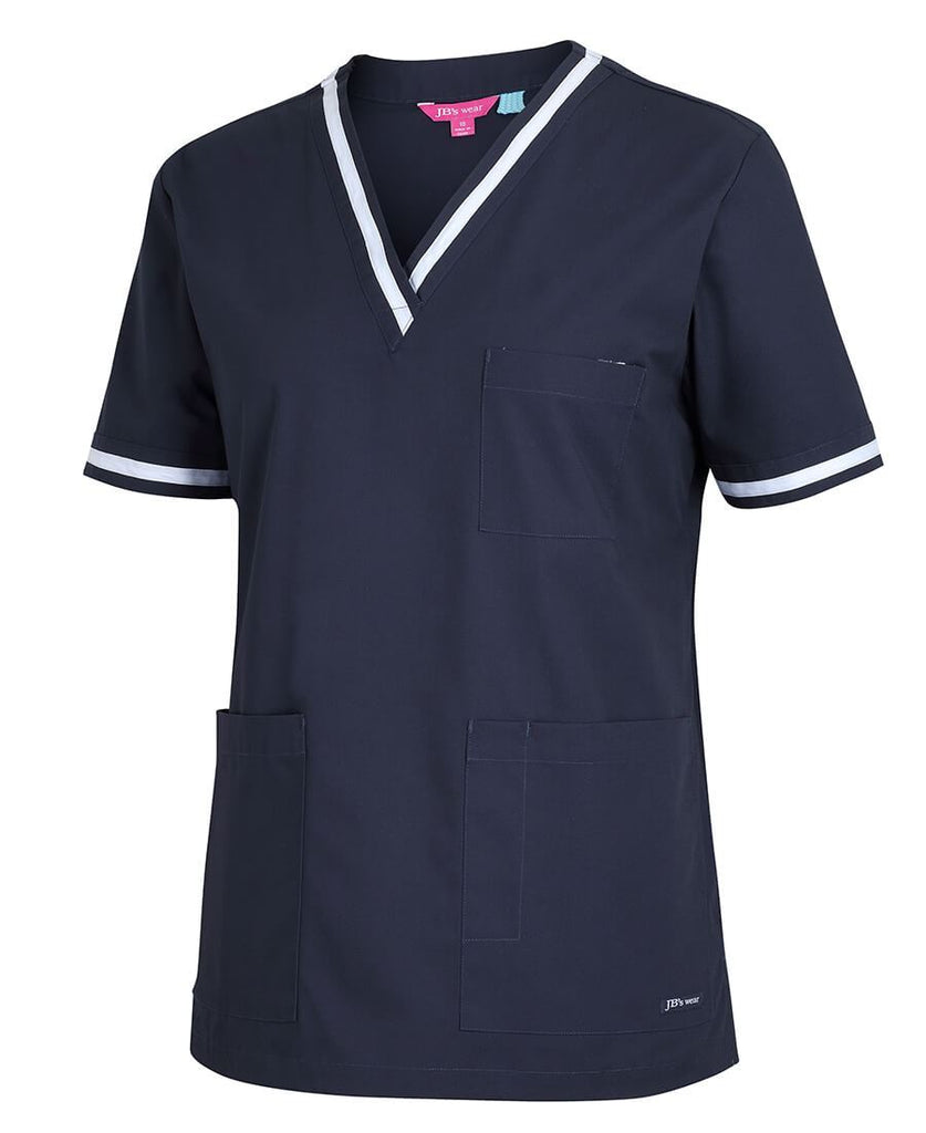 JB's  Ladies Contrast Scrubs Top (4SCT1)