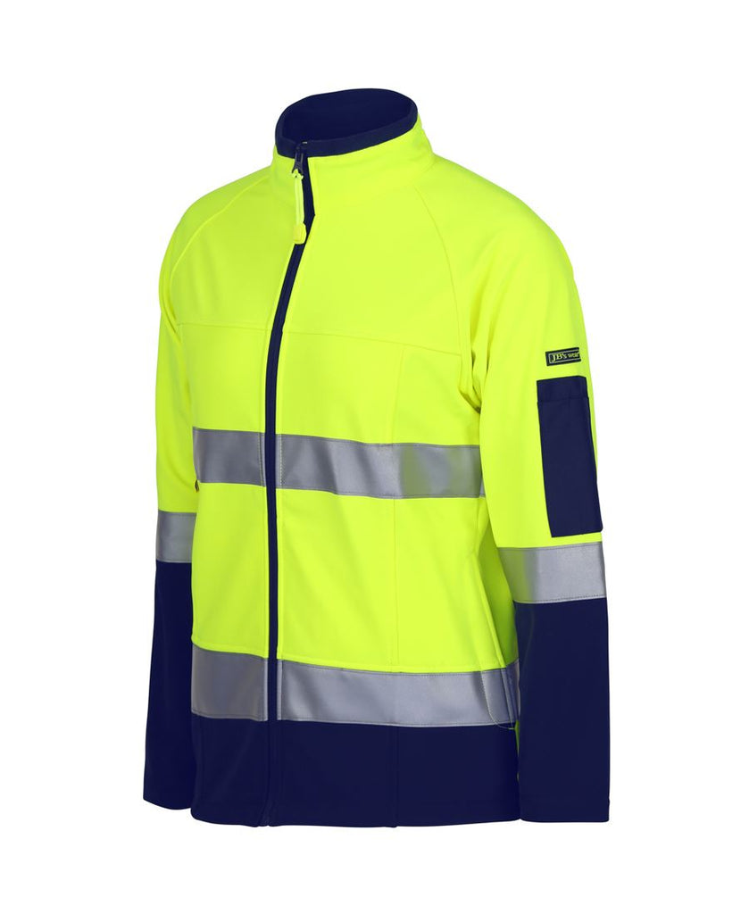Jb's Ladies Hi Vis (D+N) Softshell Jacket with 3M Tape (6D4J1)