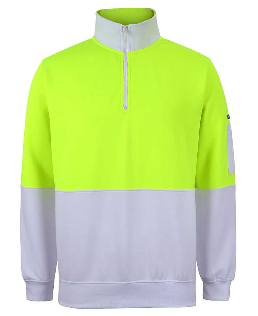 JB's Hi Vis 1/2 Zip Fleecy Sweat - Adults (6HVFH)