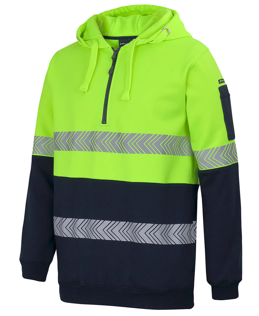 JB's Hi Vis 1/2 Zip Segmented Tape Hoodie (6HZSH)