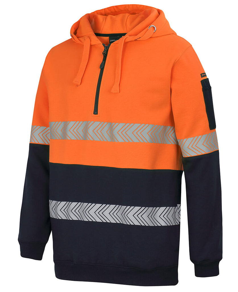 JB's Hi Vis 1/2 Zip Segmented Tape Hoodie (6HZSH)