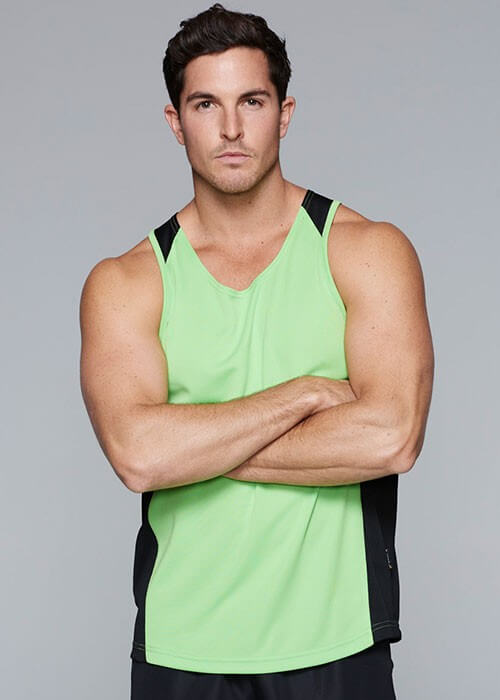 Aussie Pacific Premier Mens Singlet 1st  ( 13 Colour )-(1101)