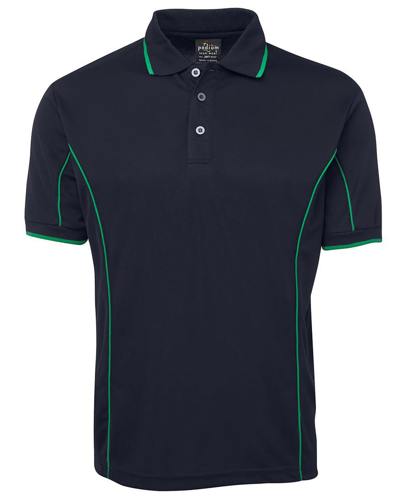 JB's Adults Podium Short Sleeve Piping Polo 3rd (5 Colour) (7PIP)