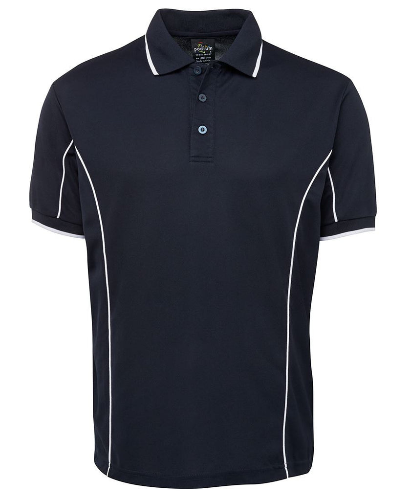 JB's Adults Podium Short Sleeve Piping Polo 3rd (5 Colour) (7PIP)