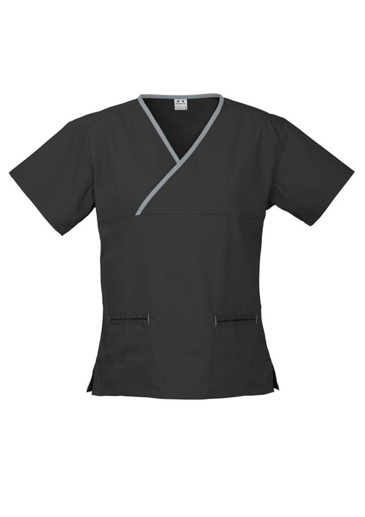 Biz Collection Ladies Crossover Scrub Top (H10722)